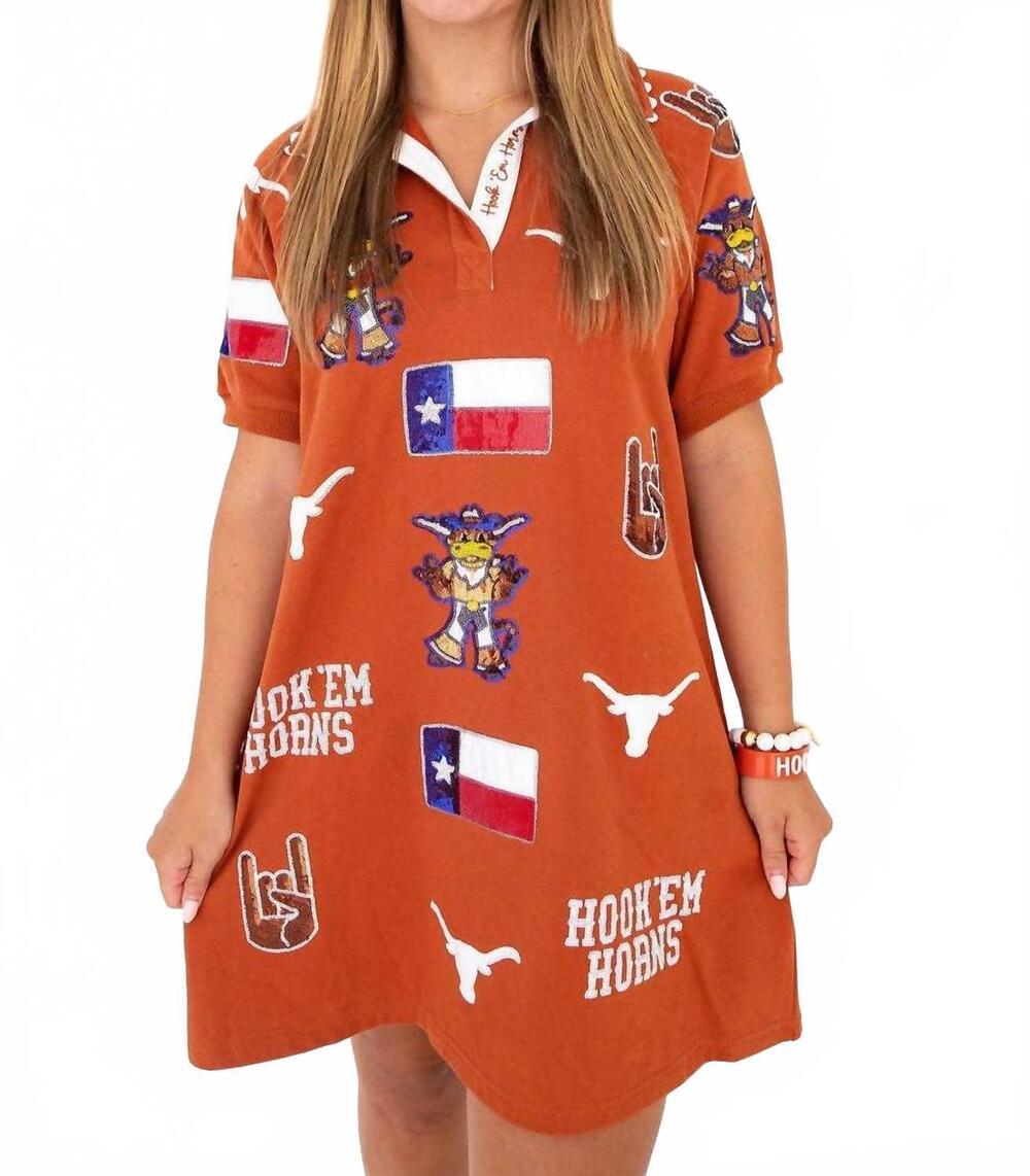 NEW BRIANNA CANNON ut parch dress in orange